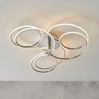 Eterne 3lt Chrome Flush Mount with Triple Curves