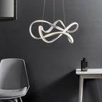 Synergy Sand White Textured Pendant Light (Modern, Integrated LED)