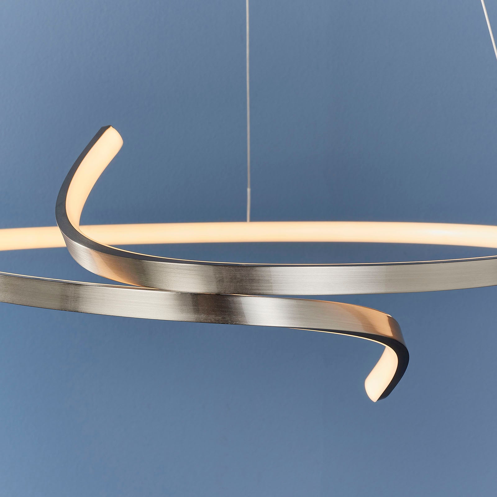Rafe Satin Nickel LED Pendant Light