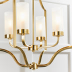 Edrea 4-Light Satin Brass Pendant Chandelier