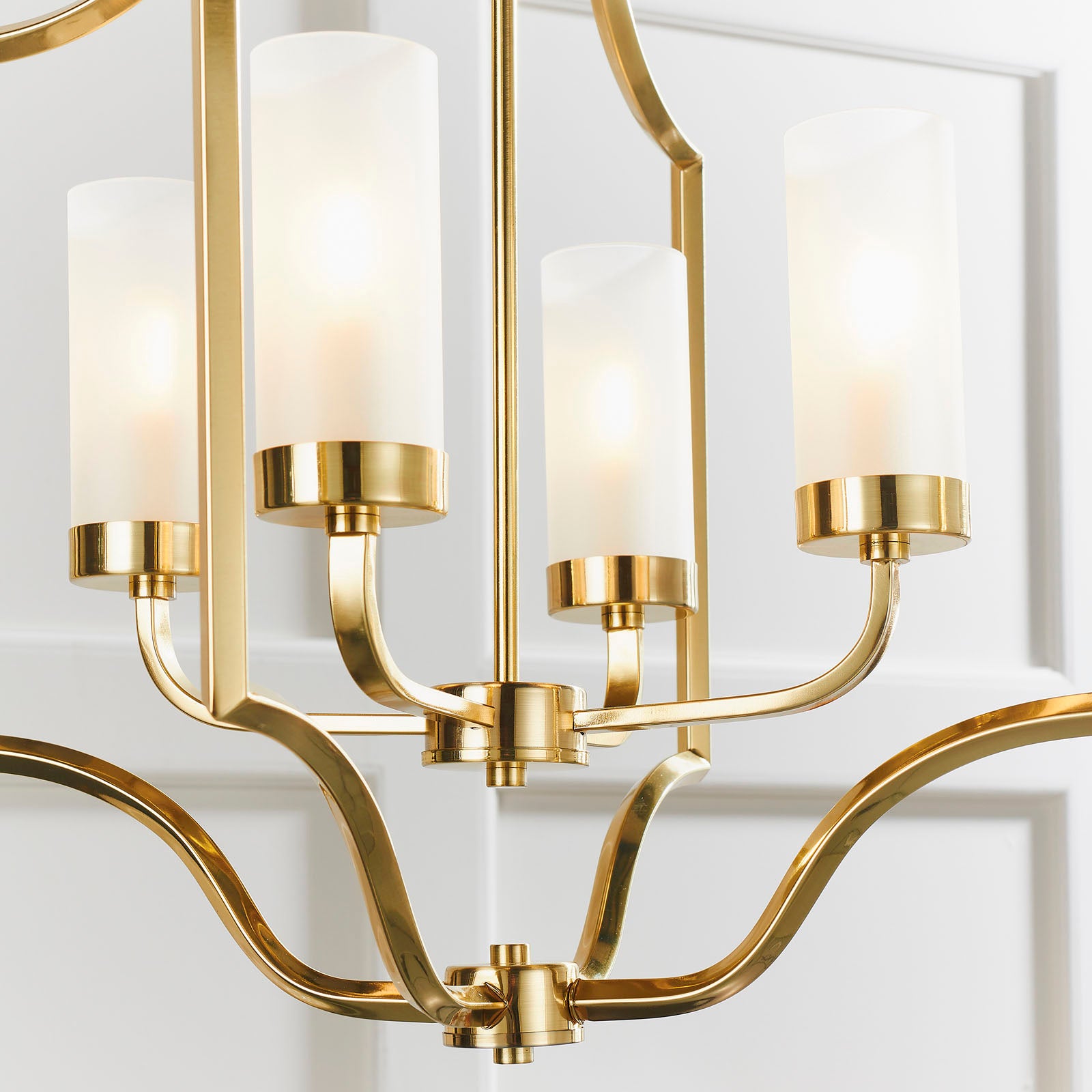 Edrea 4-Light Satin Brass Pendant Chandelier