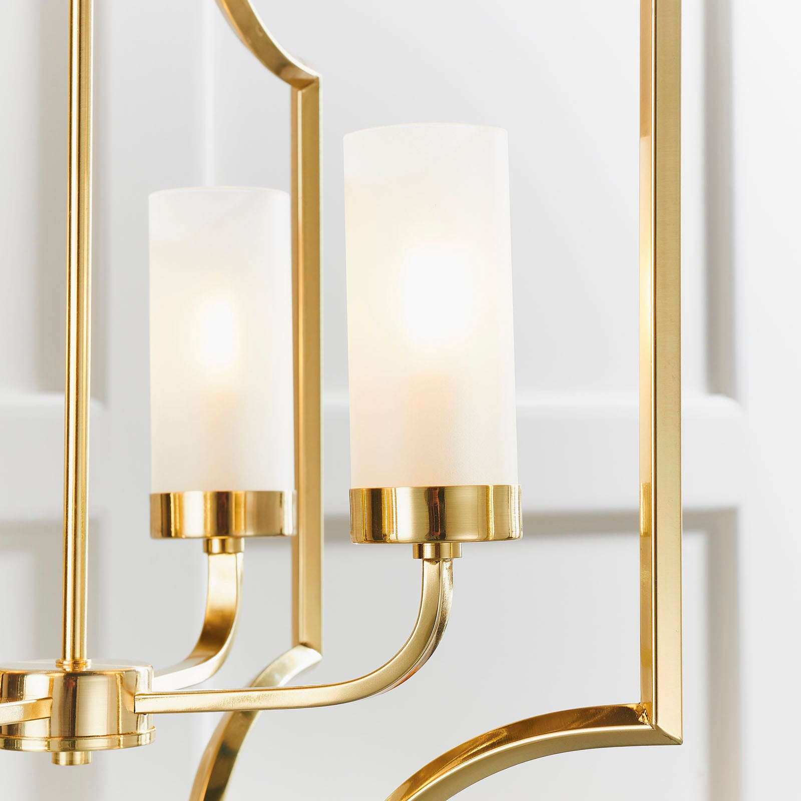 Edrea 4-Light Satin Brass Pendant Chandelier