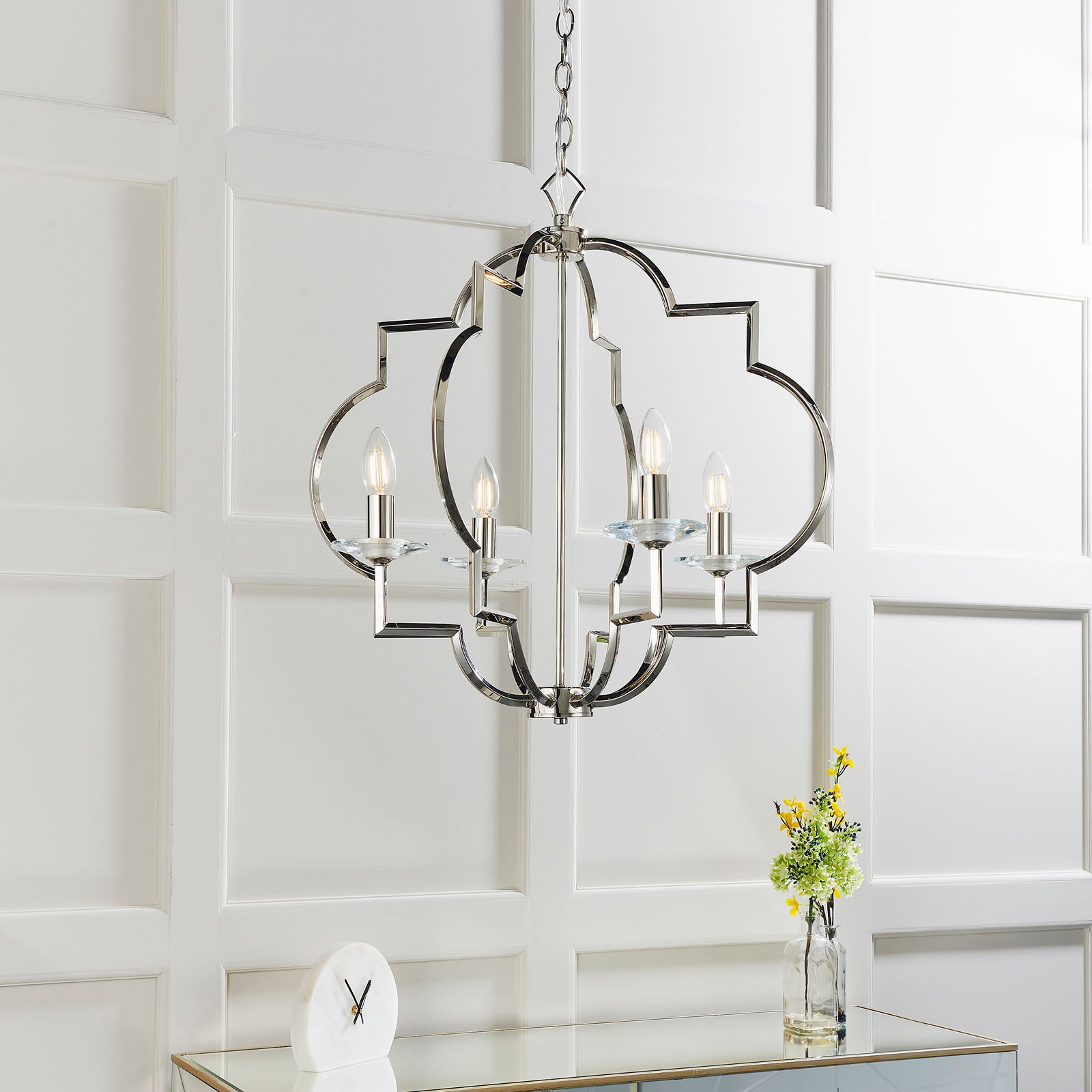 Garland 4-Light Crystal Pendant Light - Classic & Elegant