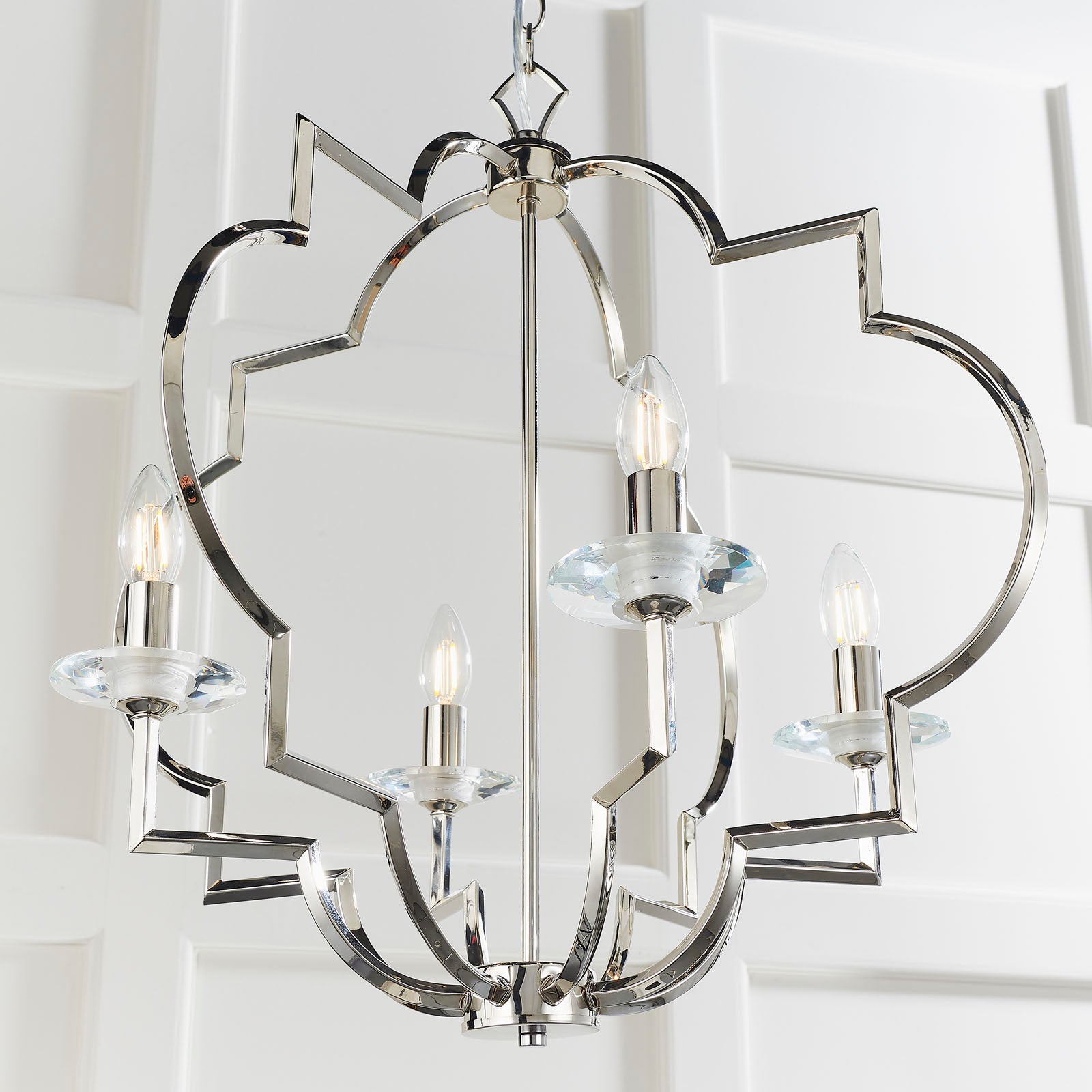 Garland 4-Light Crystal Pendant Light - Classic & Elegant