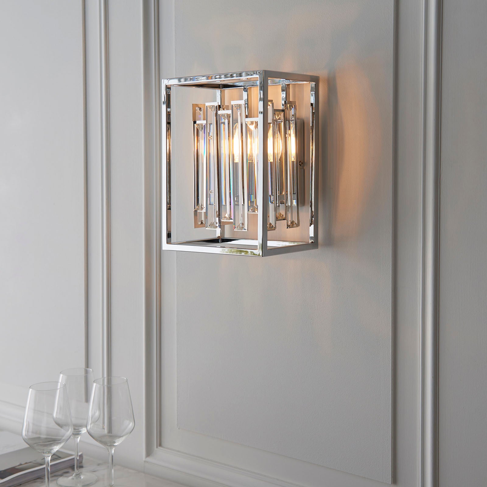 Acadia Modern Crystal Wall Sconce