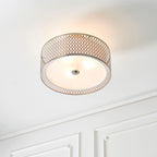 Cordero 3-Light Satin Nickel Flush Mount Ceiling Light