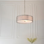 Cordero 3-Light Adjustable Pendant Light with Geometric Metal & Fabric Shade