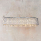 Galina 8-Light Crystal Pendant Light - Linear Wave Design