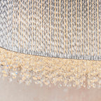 Galina 8-Light Crystal Pendant Light - Linear Wave Design