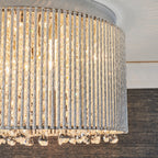Galina 10-Light Crystal Flush Ceiling Light - Polished Chrome