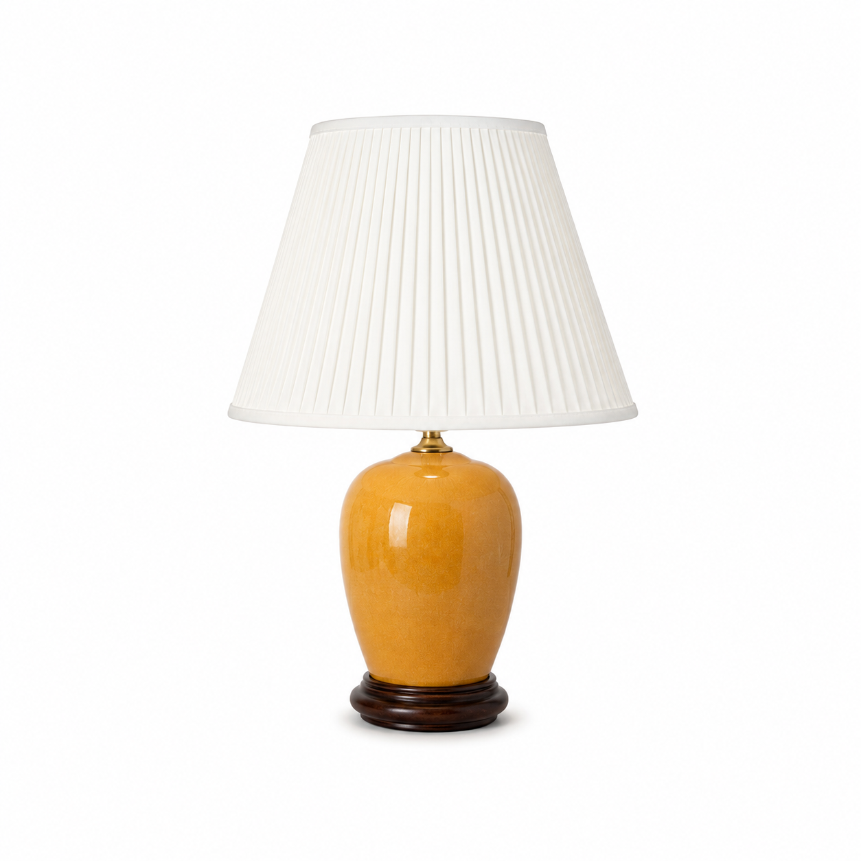 TL361B - Tan And Glazed Table Lamp
