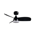 HELSINKI Black 3 Blade Ceiling Fan Large