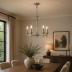 Patrinia 5 Light Dual Mount Pendant Satin Chrome