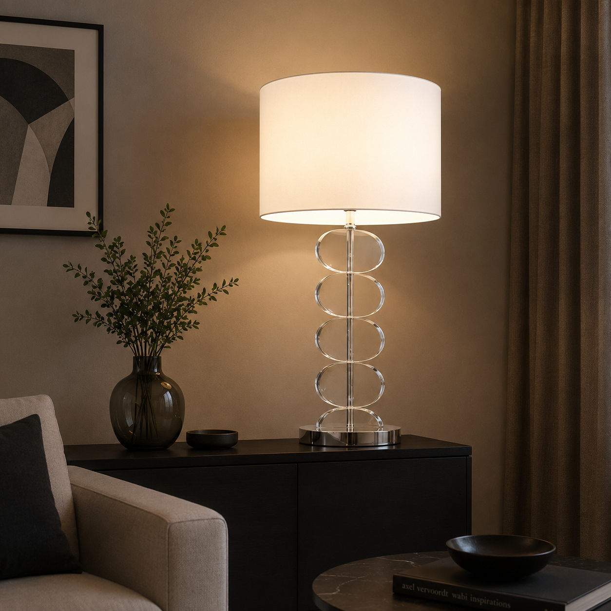 Karvina Crystal Table Lamp - Large