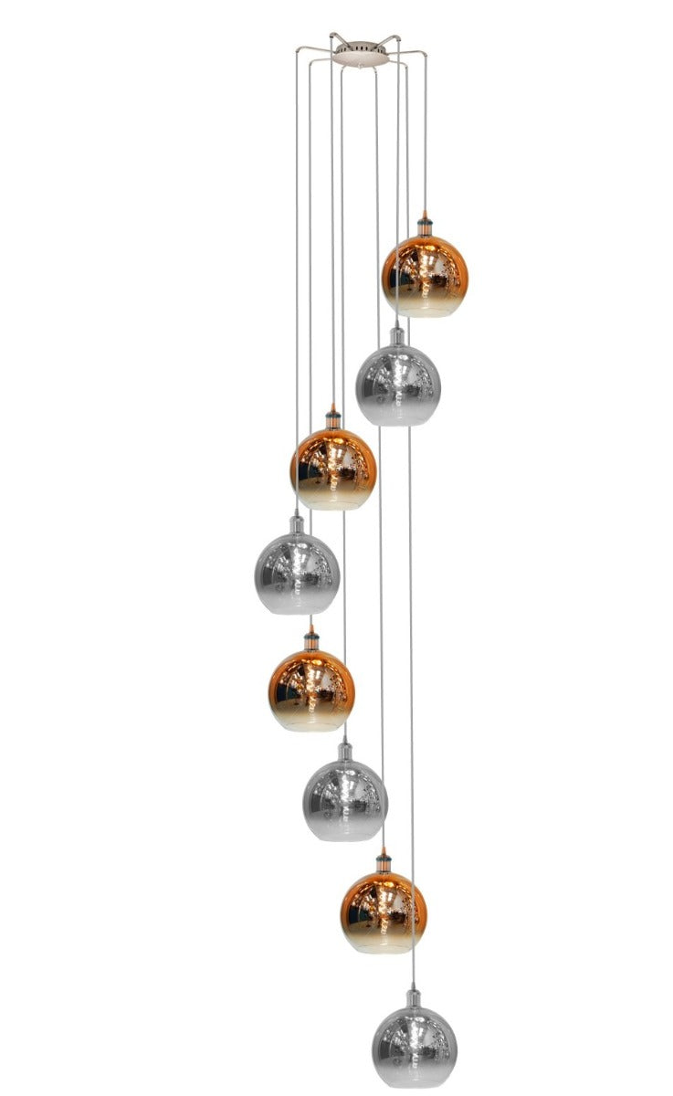 HYDRUS Cluster 8 light Helix - Smoke & Rose Gold