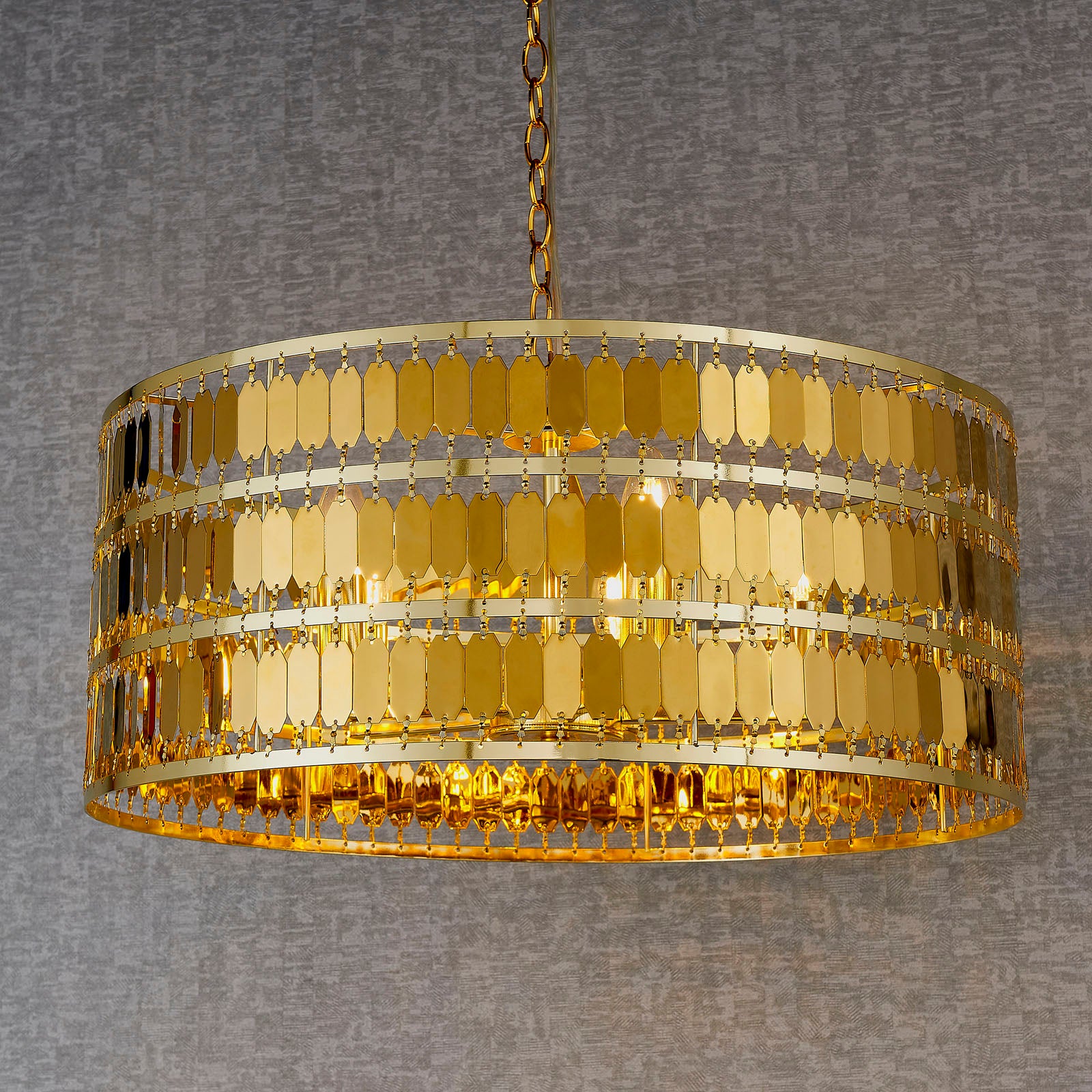 Eldora 5lt Pendant Light - Gold Chain