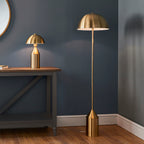 Nova Antique Brass Modern Table Lamp with Inline Switch