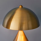 Nova Antique Brass Modern Table Lamp with Inline Switch