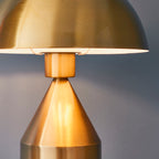 Nova Antique Brass Modern Table Lamp with Inline Switch
