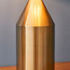 Nova Antique Brass Modern Table Lamp with Inline Switch