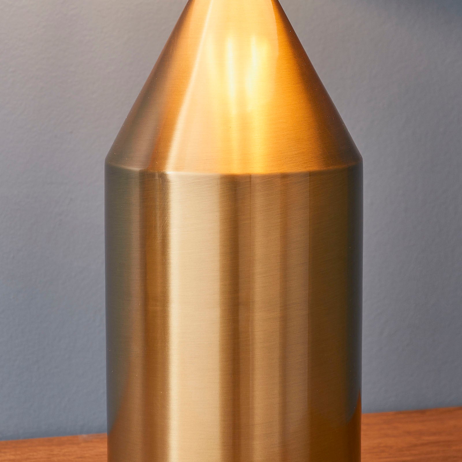 Nova Antique Brass Modern Table Lamp with Inline Switch