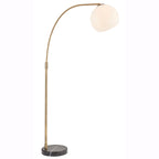 Otto Floor Lamp - Antique Brass, Black Marble (Large)