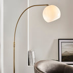 Otto Floor Lamp - Antique Brass, Black Marble (Large)