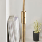 Otto Floor Lamp - Antique Brass, Black Marble (Large)