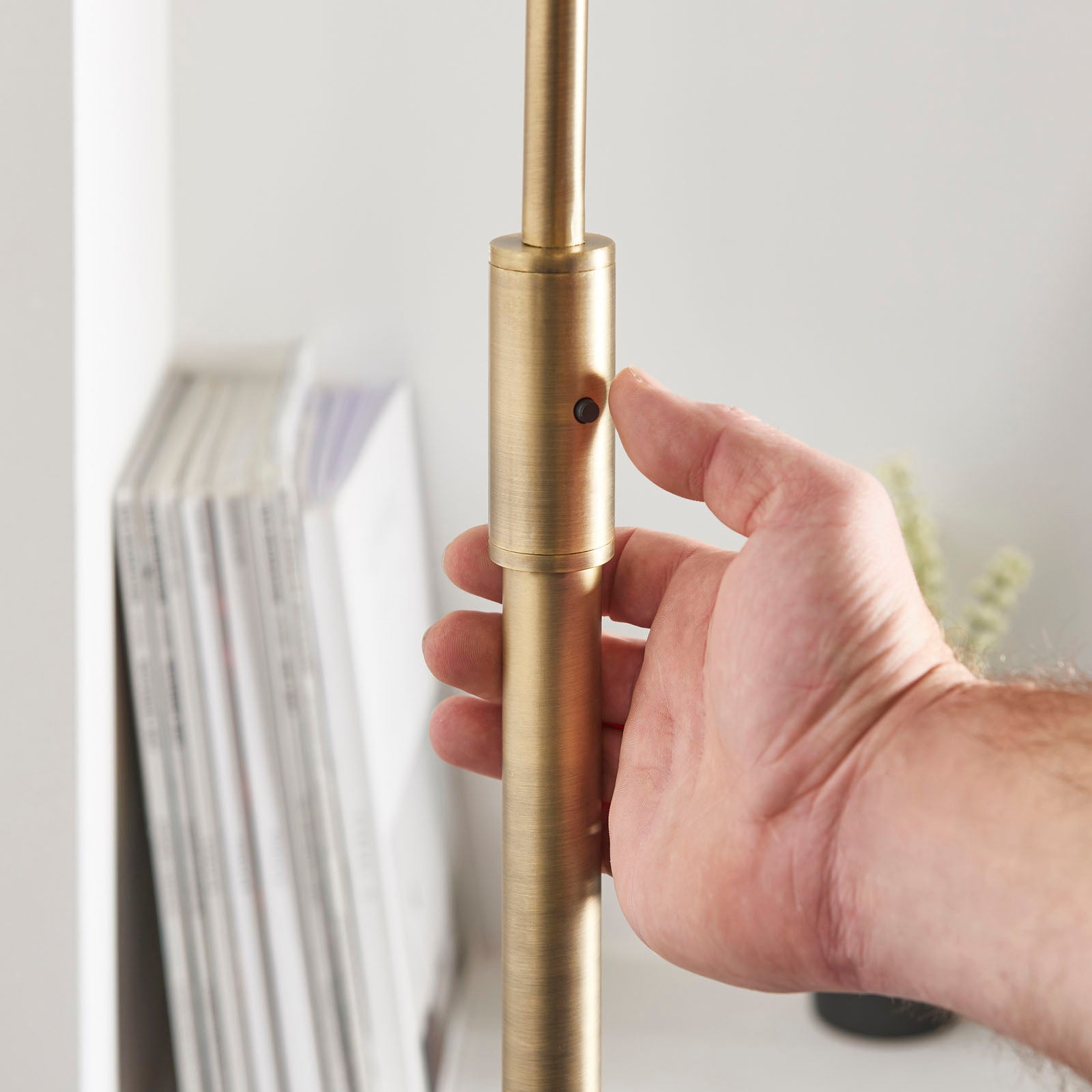 Otto Floor Lamp - Antique Brass, Black Marble (Large)