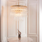 Madeleine 9 Light Pendant - Gold/Clear