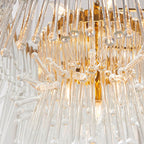 Madeleine 9 Light Pendant - Gold/Clear