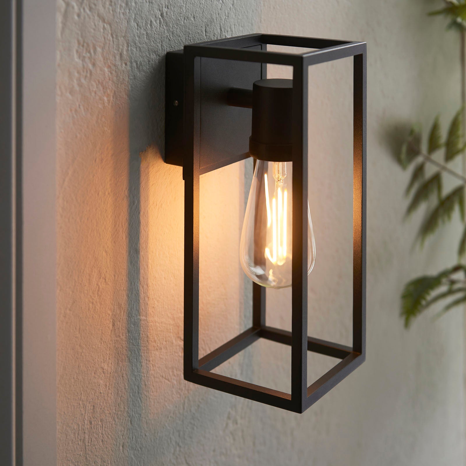 Herbert Black 1-Light Outdoor Wall Light with LED Technology