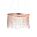 Zelma 1-Light Brushed Copper LED Waterfall Pendant