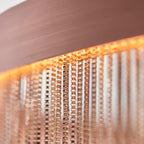 Zelma 1-Light Brushed Copper LED Waterfall Pendant