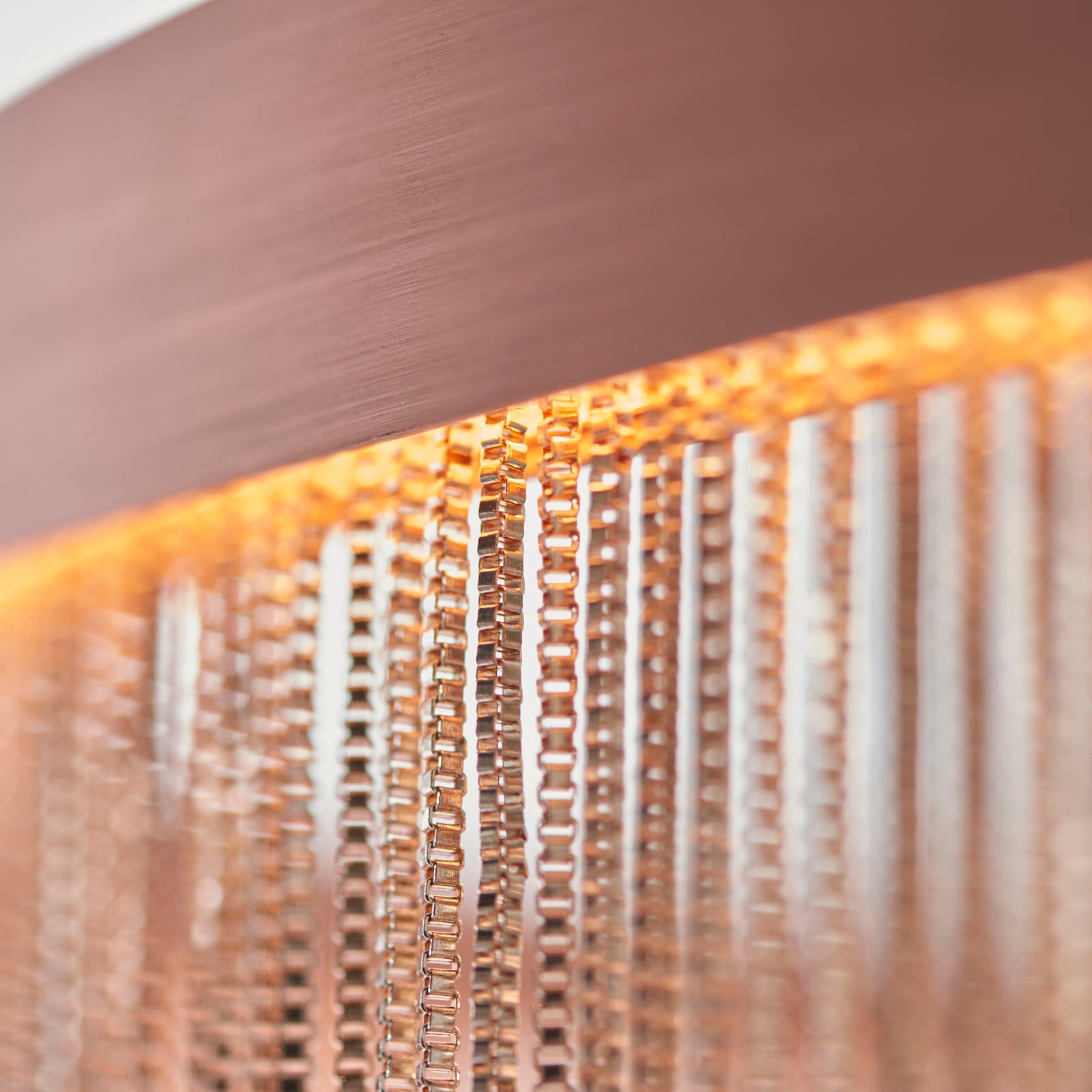 Zelma 1-Light Brushed Copper LED Waterfall Pendant