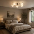 Jasper 5 Light Semi Flush Satin Nickel