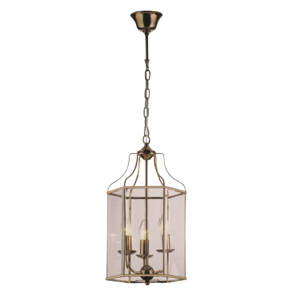 Westlite Lantern 3 Light Hexagonal - Antique