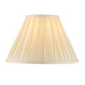 Chatsworth Small Ivory Silk Pinch Pleated Lamp Shade 12"
