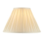 Chatsworth Small Ivory Silk Pinch Pleated Lamp Shade 12"
