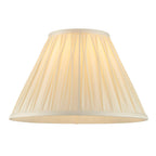 Chatsworth Small Ivory Silk Pinch Pleated Lamp Shade 12"