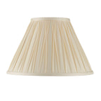 Chatsworth Small Ivory Silk Pinch Pleated Lamp Shade 12"