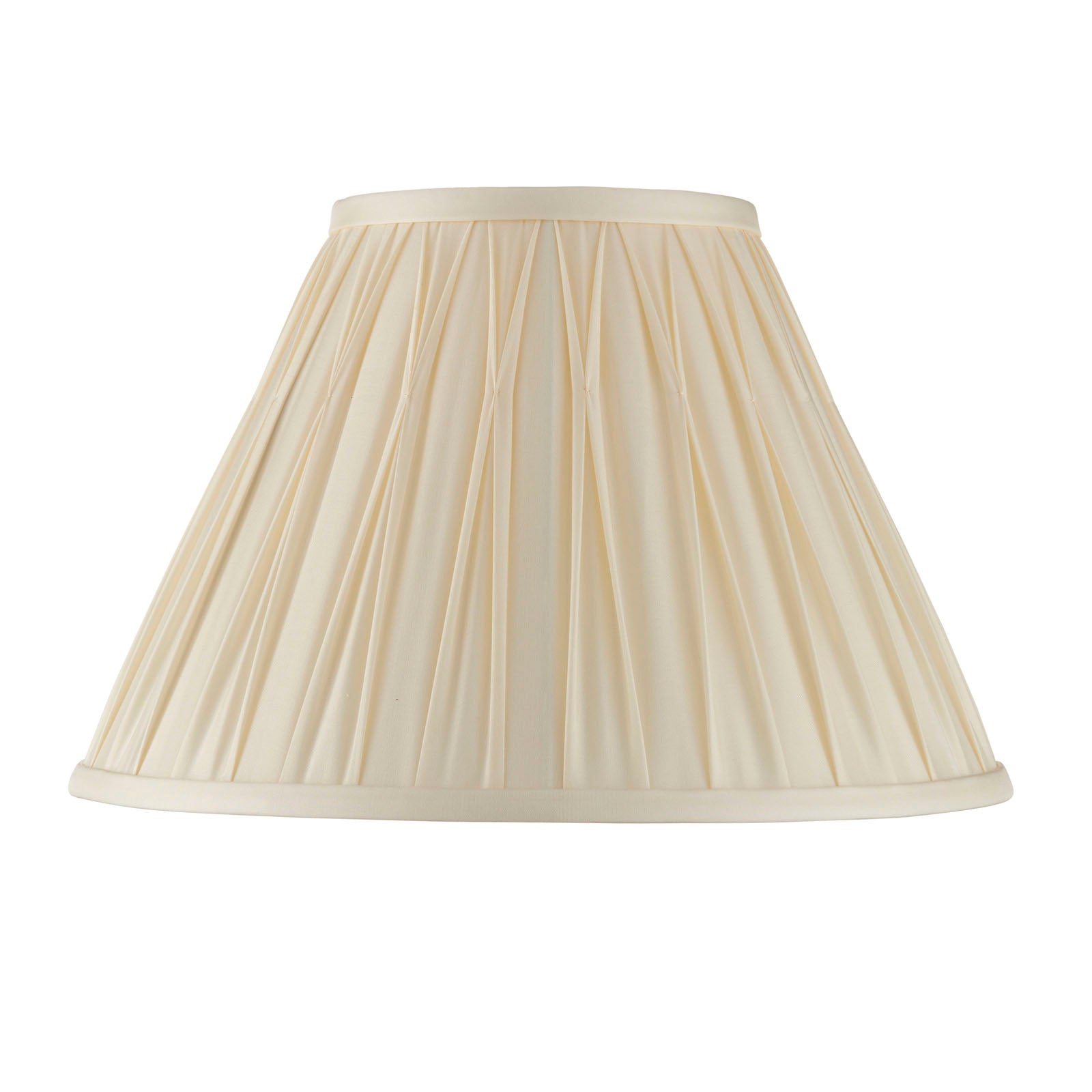 Chatsworth Small Ivory Silk Pinch Pleated Lamp Shade 12"