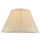 Chatsworth Medium Ivory Silk Pinch Pleated Lamp Shade 14"