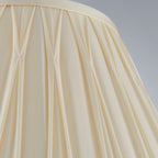 Chatsworth Medium Ivory Silk Pinch Pleated Lamp Shade 14"