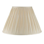 Chatsworth Large Ivory Silk Pinch Pleated Lamp Shade 16"