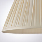 Chatsworth Large Ivory Silk Pinch Pleated Lamp Shade 16"