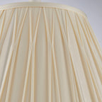 Chatsworth Large Ivory Silk Pinch Pleated Lamp Shade 16"