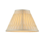 Chatsworth Small Ivory Silk Double Pinch Pleated Lamp Shade 10"