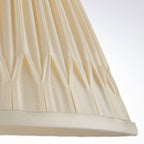 Chatsworth Small Ivory Silk Double Pinch Pleated Lamp Shade 10"