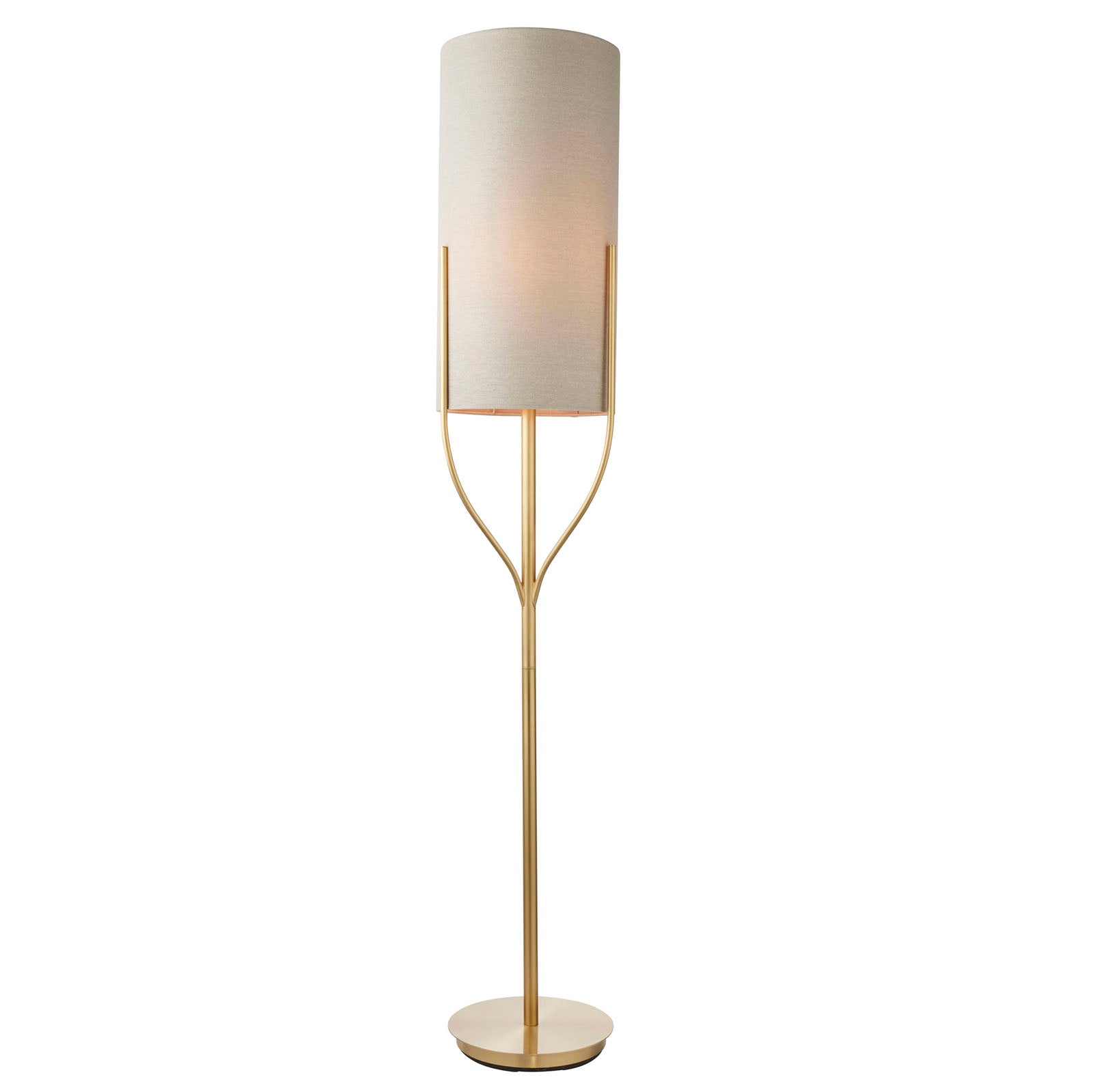 Fraser 1-Light Brushed Brass Floor Lamp